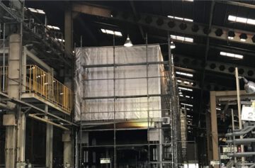 トップヒートバリアー 大型乾燥炉施工後