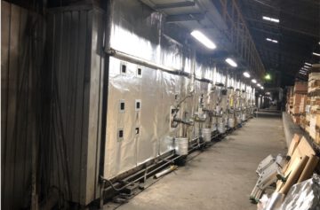 トップヒートバリアー 乾燥炉施工後