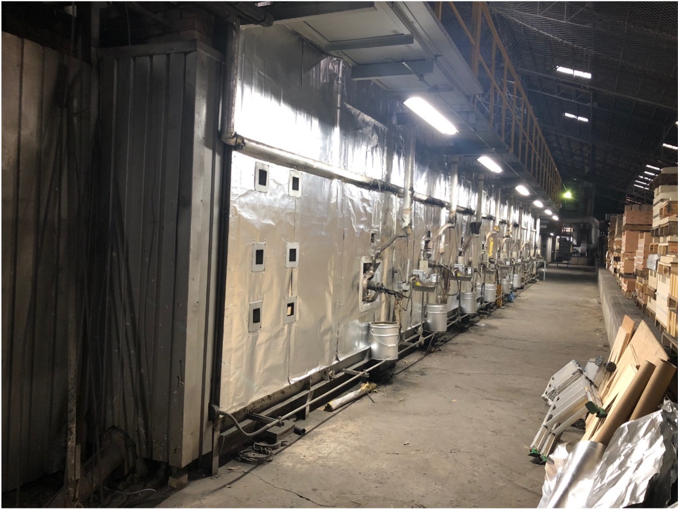 トップヒートバリアー 乾燥炉施工後