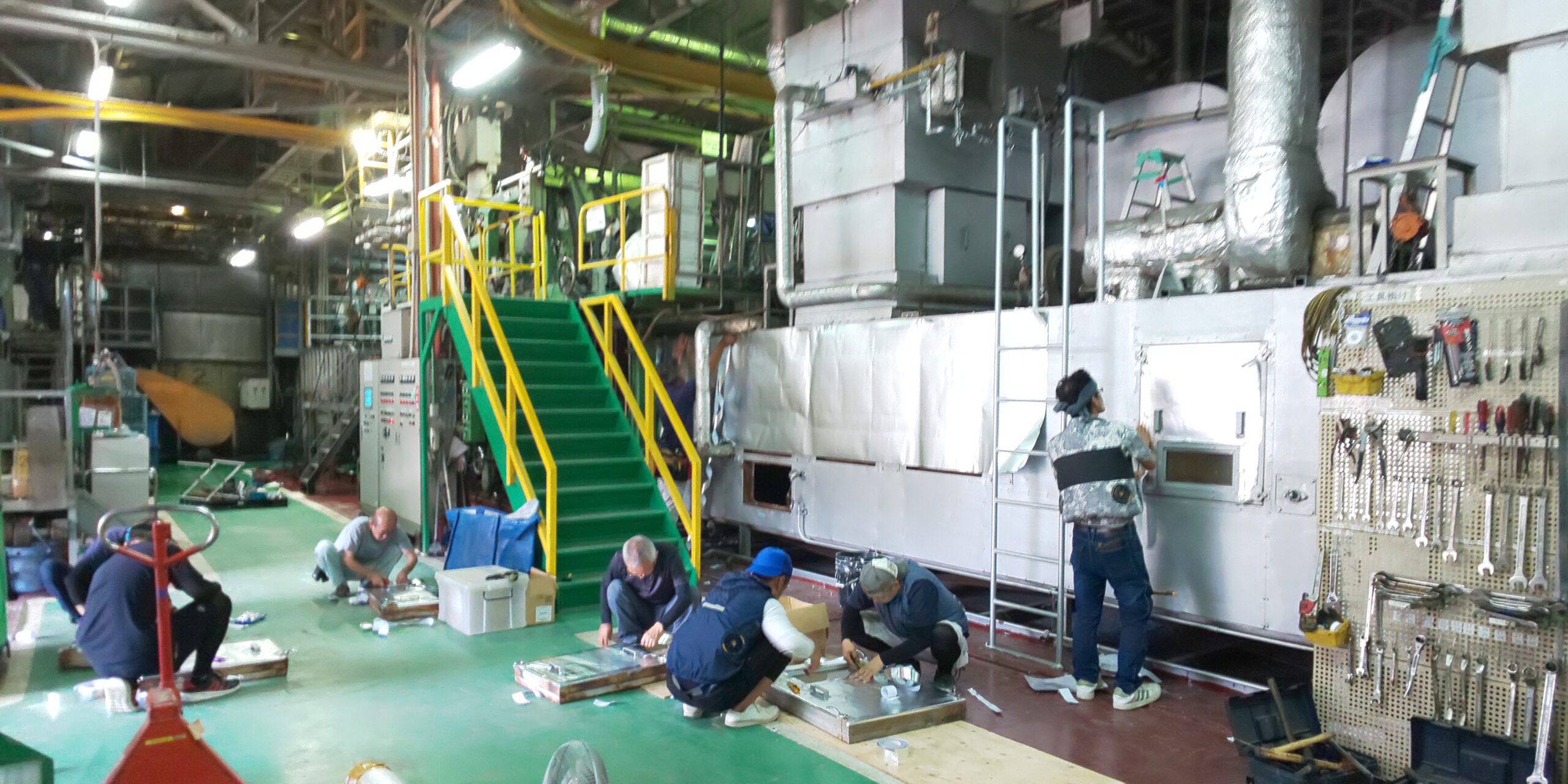 トップヒートバリアー 大型乾燥炉施工後